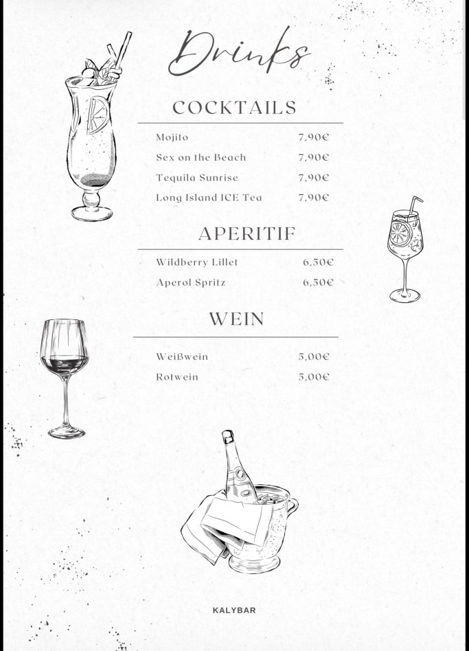 Cocktails, Wein, Aperetif